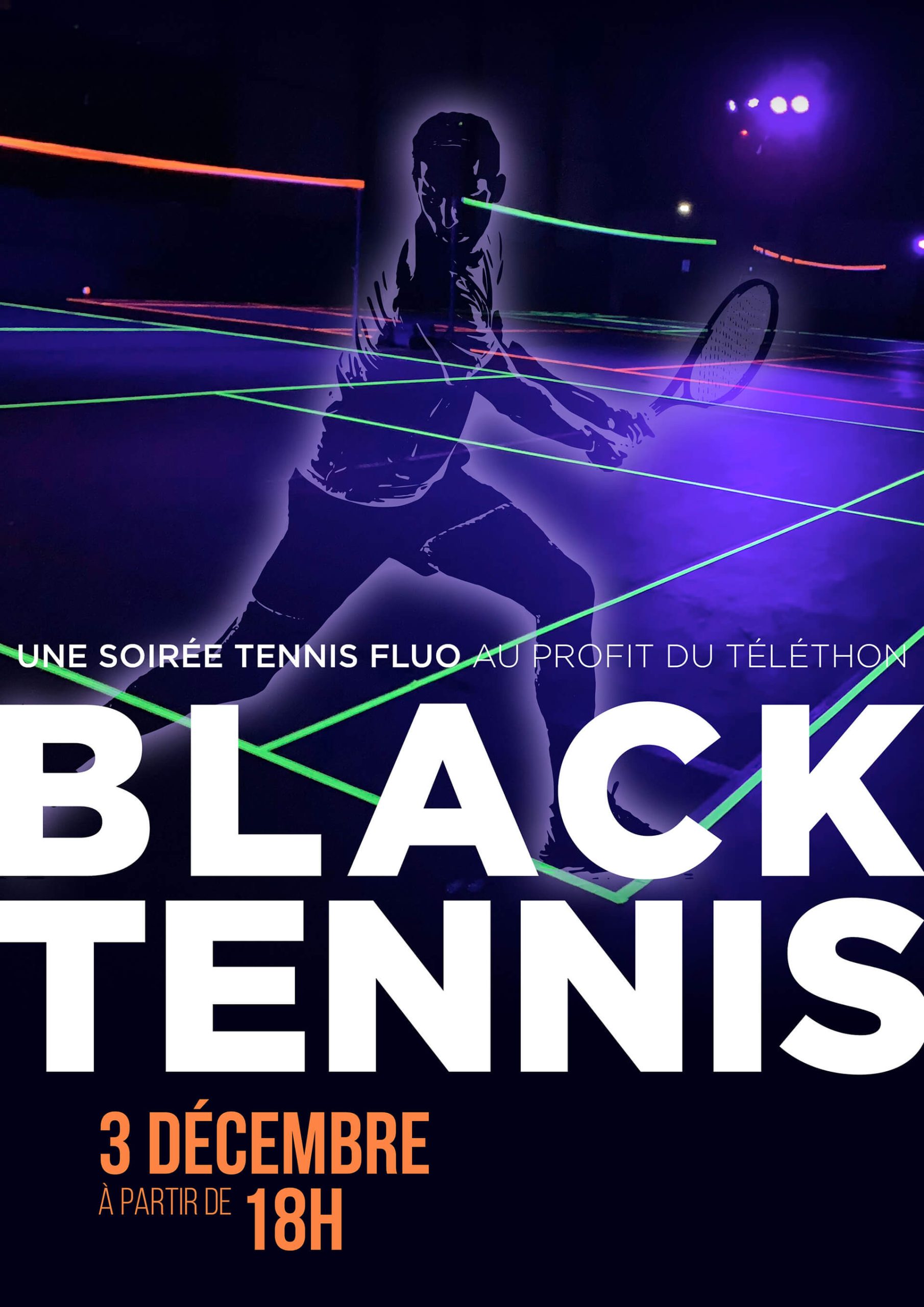 Tennis Fluo au profit du Téléthon